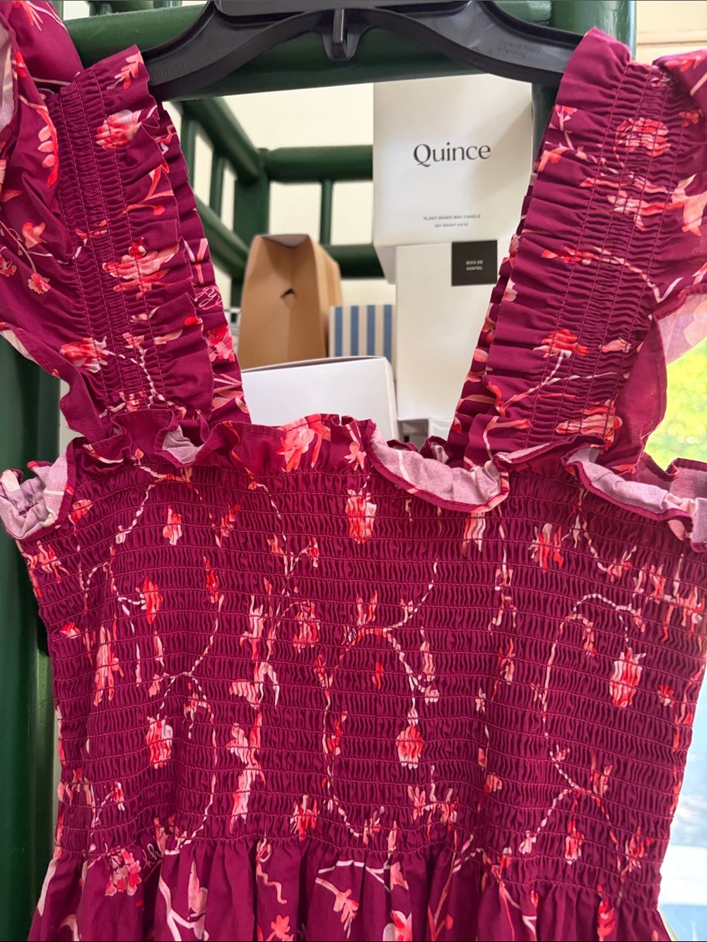 Hill House Nap Dress Smocked Floral Maxi Dress XS NWOT - Picture 4 of 5